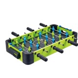 Masa de fotbal cu teren si 18 jucatori flippy, 6 manere, cu tablou scor, din metal si abs, 51 x 44 x 17.5 cm, design multicolor, pentru copii/adulti,