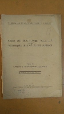 Curs de economie politică pentru instituțiile de &amp;icirc;nvățăm&amp;acirc;nt superior 1957 041 foto