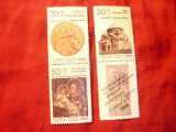 Serie URSS 1988 - Hram Biserica Armenia , 3 val. + vigneta, Nestampilat