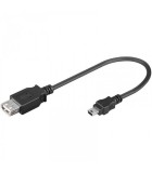 Cablu adaptor USB A mama la mini USB tata 20cm Goobay