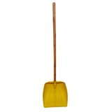 Lopata de zapada cu coada, ultrarezistenta plastic galben, 41x39cm