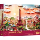 Puzzle trefl 1000 editia aniversara 40 de ani 3d paris