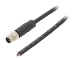 Conector M8 tată 4 pini cu cablu și manșon
