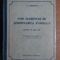 Curs elementar de aerodinamica avionului V. F. Bolotnicov