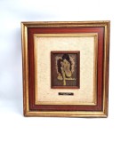 Serigrafie pe placa de argint 800 NUD Senzatii de Vettor Cassinari Marcello