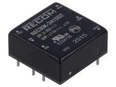 Convertor DC/DC RECOM 30W 9-36V Intrare, Ieșire 15V și -15V REC30K-2415DZ