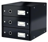 Cabinet 3 sertare carton laminat Leitz Click&amp;Store