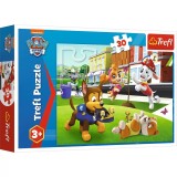 Puzzle Trefl 30 Patrula Catelusilor Catei In Actiune, TREFL 30P