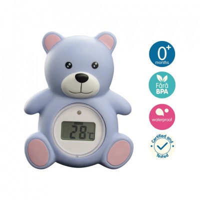 Termometru de baie EASYCARE BABY, digital, 2 in 1, ursulet foto