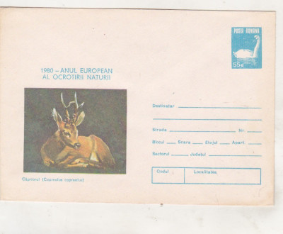 bnk ip Anul european al ocrotirii naturii - capriorul - necirculat - 1980 foto