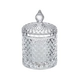 Lumanare decorativa in recipient transparent, Sticla, 8.5x14 cm, ATU-083778, Oem