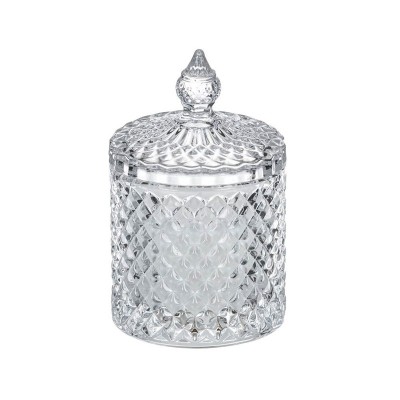 Lumanare decorativa in recipient transparent, Sticla, 8.5x14 cm, ATU-083778 foto