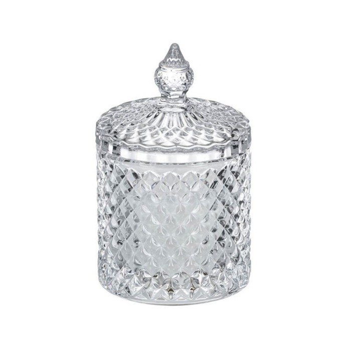 Lumanare decorativa in recipient transparent, Sticla, 8.5x14 cm, ATU-083778