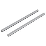 vidaXL Barele cu filet 2 pcs Argintiu M6 x 120 mm Metal 864445