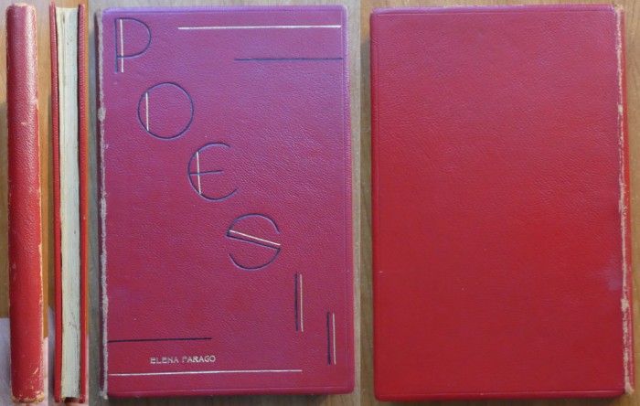 Elena Farago, Poesii, 1906 - 1936, 1937, legatura de arta Varinca Diaconu