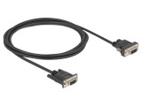 Cablu DELOCK 87838 D-Sub 9 pini la DC 5,5x2,1 mm, soclu PVC ambele părți