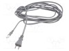 Cablu 2x0,75mm2 IEC C7 mamă JIS 8303 5m gri 7A 125V LIAN DUNG