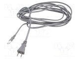 Cablu 2x0,75mm2 IEC C7 mamă JIS 8303 5m gri 7A 125V LIAN DUNG
