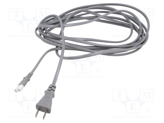 Cablu 2x0,75mm2 IEC C7 mamă JIS 8303 5m gri 7A 125V LIAN DUNG