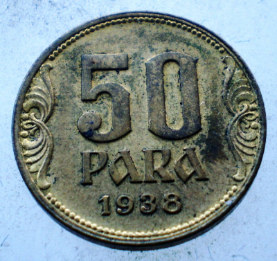 1.380 YUGOSLAVIA JUGOSLAVIA IUGOSLAVIA 50 PARA 1938 foto