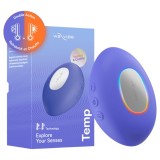 Vibrator clitoridian cu functie de incalzire si racire We-Vibe Explore Your Senses albastru
