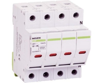 Separator cu fuzibil 3P+N led 32A 10X38mm Ex9F Noark 104478 foto
