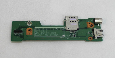 48.4W105.011 Dell XPS M1530 USB Port S-Video CMOS Battery foto