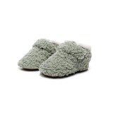 Botosei imblaniti verde cu alb pentru baietei (Marime Disponibila: 3-6 luni