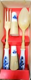 Set servire salata cu accesorii
