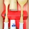 Set servire salata cu accesorii