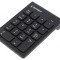 Tastatură Numerică Neagră Wireless USB-A
