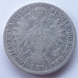 Moneda Argint Austria 1 Florin 1891 Franz Joseph I, Argint