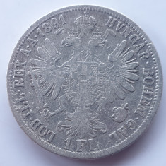 Austria 1 florin 1891 argint Franz Joseph l