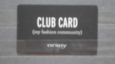 CARD NEBANCAR , DE FIDELITATE - CLUB CARD - ORSAY, MY FASHION COMMUNITY, NOU. foto