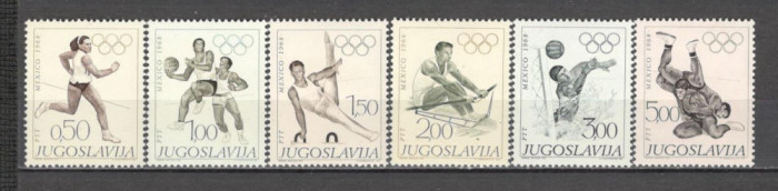 Iugoslavia.1968 Olimpiada de vara MEXIC SI.265