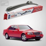 Cumpara ieftin Ștergătoare Mercedes-Benz Clasa C W202 1993-2000 | Set Față Flat &ndash; TeamCar&reg;