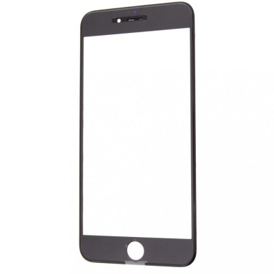 Geam Sticla + OCA iPhone 6 Plus, Complet, Negru foto