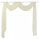 Cumpara ieftin Draperie transparentă din voal 140 x 600 cm, crem