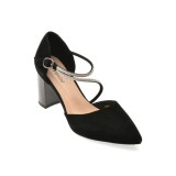 Pantofi eleganti FLAVIA PASSINI negri, V1822, din piele intoarsa