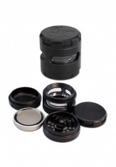 Grinder Black Leaf, Windoz, 4 Parti, Negru, O62mm foto