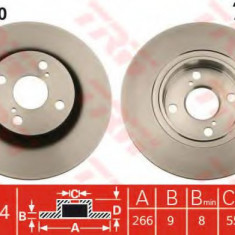 Disc frana TOYOTA COROLLA (E11) (1997 - 2002) TRW DF4560