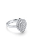 Cumpara ieftin Inel din Argint 925 Rodiat Marquise Cluster cu Zirconiu , Stralucire E i Opulenta Retro