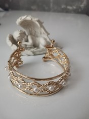 OFERTA- Bratara din trei piese - suflata cu aur galben de 18k foto