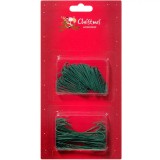 C&acirc;rlige Ornamente Crăciun, Set 150 Bucăți, Metal, Verde, 2 Mărimi, Oem