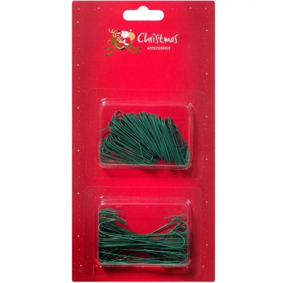 C&amp;acirc;rlige Ornamente Crăciun, Set 150 Bucăți, Metal, Verde, 2 Mărimi foto