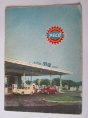 Brosura publicitara PECO cu harta R.S.R. din 1972 foto