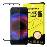 Folie Protectie Ecran WZK pentru Huawei Honor 8X, Sticla securizata, Full Face, Full Glue, Neagra