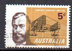 Australia 1965, Aviatie, Hargrave, stampilat