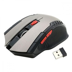 Mouse Optic Gaming Wireless, 1600 DPI, culoare Silver