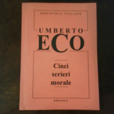 Umberto Eco Cinci scrieri morale